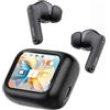 N NEWTOP Cuffie Bluetooth AB39 Display Touch LCD Cancellazione Rumore IN-EAR Funzione Trova Auricolari Torcia Cronometro Equalizzatore Assistente Vocale Universali per Smartphone Tablet (Nero)