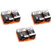Generico Cartuccia d'inchiostro a pigmenti, compatibile con Epson, WF-100 | T215 T-215 215 E-215, nero/colore, 10ML nero 12ML colore(T215-3set-6PCS)
