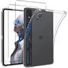 KUSINHOKA Custodia per Redmagic Astra 2 Gaming Tablet + [2 Pezzi] Vetro Temperato | [Antiurto] Morbido Silicone Cover，[Anti-Graffio], TPU Leggero Case Protettiva Cover per Redmagic Astra 2
