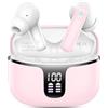 Motost Cuffie Bluetooth senza fili Bluetooth 5.4 in Ear Cuffie con 4 Enc Cancelling Mics, 48 ore HiFi Stereo Senza Fili con Display LED, IP7 Impermeabile Auricolari per Sport