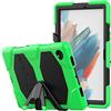 TECHGEAR Custodia Robusta Compatibile con Samsung Galaxy Tab A8 10.5 2022 (SM-X200 / SM-X205) Resistente agli Urti e all'impatto - Cover con Supporto per i Bambini, Lavoro e Scuola [Verde]