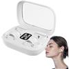 Generic Auricolari wireless 2 in 1, con clip, impermeabili, bluetoth 5.4, per sport, display a LED, di riproduzione prolungato, ideali per palestra, allenamento, ufficio, riunioni, uso esterno