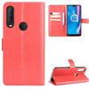 QiongniAN Custodia per Alcatel 1V 2020 5007U,Custodia per Alcatel 1s 2020 5028A 5028D 5028Y,Custodia in Pelle Custodia per TCL Optus X Go / A1 Alpha 20 5029Y Custodia Cover Case Red