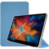 Qiawum Supporto pieghevole in tre posizioni Funda per Teclast T60 2023 Custodia Smart Auto Sleep/Wake-up 12 pollici Tablet PC Folio Cover con Guscio Posteriore Morbido TPU (Blu)