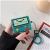 Generic Custodia compatibile con AirPods Pro2, simpatica custodia per giochi in stile cartone animato, divertente silicone 3D Kawaii con portachiavi