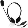 Nilox Ewent EW3567 Cuffia con Microfono per il Computer Portatile iPhone Samsung Smartphone PS4 New X-Box Tablet PC iPad iPod MP3, Jack UNICO 4 Pin 3.5mm per Cuffie e Microfono