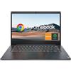 Lenovo Laptop Chromebook da 14 pollici (ultimo modello), processore MediaTek a 8 core, 4 GB di RAM LPDDR4X, 64 GB eMMC, Wi-Fi, webcam, USB-C, batteria a lunga durata, NLY MP, Abyss Blue, Chrome OS