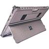 SSS·GRGB Custodia per Microsoft Surface Pro 7+/7/6/5/4/Pro LTE da 12,3 pollici, custodia protettiva robusta, con portapenne e cinturino da polso, compatibile con tastiera Type Cover, grigio