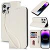 Lipvina Cover per iPhone 14 Pro Max Cover Custodia con Pellicola a Libro Portafoglio in Pelle Cover Porta Carte Flip Case Protettiva Custodia per iPhone 14 Pro Max,Bianco