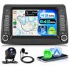 Motorsi 4G+64G Carplay Autoradio per Fiat Panda 169 (2002-2012) con 5G WiFi | Android 15 Car Stereo con 7" IPS Touchscreen,Android Auto,Bluetooth,GPS,EQ,FM/RDS Radio,USB,Mirror Link,Canbus,AHD Telecamera
