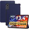 zZjoOoj Custodia per TECLAST T65/TABWEE T60 Pro/Svitoo G99 13,4 pollici Tablet, Custodia protettiva con supporto sottile e funzione Auto Sleep Wake Up, Blu marino