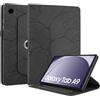 Succtopy Cover Compatibile con Samsung Galaxy Tab A9 8.7 Pollici 2023 SM-X110/X115 360 Gradi di Rotazione Girevole Case Protettiva con Porta Penna Custodia Galaxy Tab A9 8.7 2023 Nero