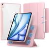 ESR Cover per iPad Air 11 M4/M3/M2, iPad Air 5a/4a Gen 10.9, Rosa | Custodia Magnetica Rimovibile, Supporto per Pencil Pro/USB-C, Supporto Verticale e Orizzontale, Serie Rebound 360