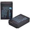 DSTE LP-E12 Batteria di ricambio (2 pacchetti) Compatibile per Canon EOS M, EOS M2, EOS M10, EOS 100D, EOS Kiss X7, EOS Rebel SL1