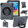 NLR FUN Custodia per iPad per Bambini, Copertura Antiurto per iPad Air M4 (2026) / M3 (2025) / M2 (2024) da 11 pollici, Protettiva Leggera a Tutto Corpo da Manico/Supporto Pieghevole (Grigio+Nero)