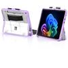TiMOVO Cover per Microsoft Surface Pro 12 2025, Viola | Robusta Custodia Protettiva Trasparente, Cinghia Rimovibile, Compatibile con Tastiera Type Cover