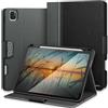 KingBlanc Custodia per iPad Pro 12.9 pollici (6a/5a/4a/3a Generazione, 2022/2021/2020/2018) con Apple Portapenne, Custodia Intelligente in Ecopelle Vegana, Auto Svegliati/Sonno, Nero