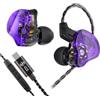 Yinyoo CCZ Melody - Auricolari USB C con driver 1DD 1BA, con cavo USB C, con comode pinne, tipo C, per iPad Samsung Galaxy S23, S22, S21, S20 (viola, USB C con microfono)