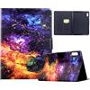Generico DayQiQiPu Cover per Lenovo Tab M9 TB-310 (9,0 Pollici) Custodia Portafoglio Flip Leggero e Sottile Con Motivo Nebula Guscio con Supporto e Auto Wake/Sleep, 02