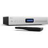 Auna Art22 - Lettore CD HiFi Slot-In, USB, CD-MP3, Telecomando, Uscite Ottiche & Coassiali, 130W, Audio, Argento