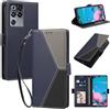 Generico DayQiQiPu Custodia per ZTE Nubia RedMagic 11 Pro/11 Pro+ (6,85 Pollici) Cover in Pelle PU con Colori Dopamina Custodia a Portafoglio Ribaltabile Antiurto Caso con Cinturino da Polso, Blu scuro