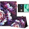 Rostsant Custodia Honor Pad X8a 11 Pollici Cover Libro Stand Funzione Slot per Carte Libro Cover Tablet Protettiva per Honor Pad X8a 11 Pollici Fiore colorato