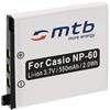 mtb more energy Batteria NP-60 per Casio Exilim EX-Z22, Z25, Z29, Z80, Z85, Z90