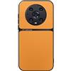 Kepuch Cover per Honor Magic 4 Pro - Custodia Case Piastra Metallica Incorporata Litchi Grano - Giallo