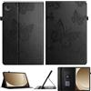 Generico DayQiQiPu Custodia per Huawei MediaPad M3 BTV-W09/BTV-DL09 8,4 Pollici in Pelle PU Folio Motivo Farfalla, Custodie Protettiva Flip Portafoglio Cover Slot per Carte e Supporto, Nero