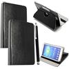 EKAM Custodia universale per tablet da 7, in pelle PU, con supporto per tutti i tablet da 6, 7, 7, adatta per Kindle eReader Fire Tablet, Kobo/Voyaga/Lenovo/Sony E-Book/iPad Mini 5 4 3 2 1 (nero)