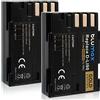Blumax 2 batterie Blumax Gold Edition D-LI90 DLI90 compatibili con Pentax K-3 II, K3 II | K-5, K5 | K-5II, K5 II | K-5IIs, K5 IIs | K-7, K7 | K-01, K01 | 645D, 645Z, 2040 mAh, 7,4 V, 15,1 Wh