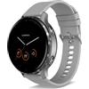Coiwxmoi 18mm Cinturino per Garmin Vivoactive 4S / Venu 3S / Venu 2S / Forerunner 265S / 255S / 255S Music/Vivomove 3S, Sportivi Regolabile Cinturini Morbido Silicone Ricambio per Uomo Donna, Grigio