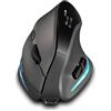 zelotes Mouse Bluetooth Wireless con Display,Ricaricabili,4000DPI,BT 5.0/3.0 + 2.4G,7 Pulsanti,RGB,Mouse Ergonomico Verticale Senza Fili per PC,Laptop,Tablets,Nero