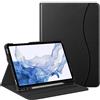 FINTIE Custodia per Samsung Galaxy Tab S8 / Tab S7 (2022/2020) 11 Pollici | con S Pen Portapenne - [Multi-angli] Slim Fit Stand Cover Protettiva Case con Tasca Auto Sveglia/Sonno, Nero