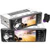 TOTMOX 1 DIN Bluetooth Car Stereo Navigatore, 4.1 pollice Schermo LCD WIFI Multimedia Lettore MP5, con 2 Telecomandi, Radio FM, Supporto TF Card