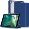 Yiernuo Custodia per iPad 9 8 7 Generation 10.2 Pollici 2021 2020 2019,iPad Air 3 Generation 10.5 2019, iPad Pro 10.5 2017 Tablet,Traslucido Cover con Funzione Supporto e Auto Sveglia/Sonno,Blu scuro