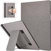 Caweet Custodia con supporto per Remarkable Paper Pro 11,8 pollici 2024, guscio posteriore rigido protettivo auto sleep/wake Book Folio cover con portapenne e cinturino da polso, grigio