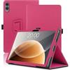 Envibe Custodia per Teclast T65 13.4 Pollici, Cover Tablet Teclast T65, Copertura Protettiva Pieghevole con Supporto per Matita e Cinturino da Polso, Protezione Completa. (Rosso)