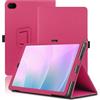 Envibe Custodia per Acer Iconia Tab A12-21P 12 Pollici, Cover Tablet Acer Iconia A12-21P, Copertura Protettiva Pieghevole con Supporto per Matita e Cinturino da Polso, Protezione Completa. (Rosso)