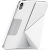 pitaka Cover per iPad Mini 7 Magnetica Sottile e Leggera Case per iPad Mini 7 A17 2024 Pelle PU Magsafe Custodia Magnetica per iPad Mini 7&6 2021 con Fibbia in Pelle Nascosta Bianco[MagEZ Folio 2]