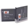 DSTE 2pcs NB-6L NB-6LH Batteria compatibile con Canon PowerShot X500, SD3500, SD4000, SX275, SX510, SX600, SX610, SX710