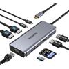 MOKiN Docking Station Dual Monitor, 9 in 1 USB C Dock con Dual HDMI 4K, RJ45, 100 W PD, 5 Gbps USB C&USB A 3.0, USB 2.0, SD&MicroSD, USB C Hub a doppio disp