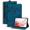 Succtopy Custodia per Samsung Galaxy Tab S7 FE 12.4 5G/ S8+ Plus 5G 2022/ S7+ Plus 12.4 Cover in Pelle PU Flip Portafoglio con Porta Penna Custodia con Funzione di Supporto - Blu Reale