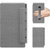 MoKo Custodia per Remarkable Paper Pro Move 2025 7,3 Ultra Sottile e Leggera con Chiusura Magnetica Protezione Ampia per Penna Stilo Cinturino per la Mano e Funzione Auto Sleep Wake, Grigio