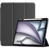 ProCase Cover per iPad Air 13 Pollici M4 2026/M3 2025/M2 2024 | Custodia Smart con Supporto Ricarica Pencil 2, Leggera con Auto Sleep/Wake -Nero