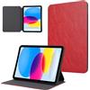 Generico DayQiQiPu Custodia per Honor MagicPad 2 (12,3 Pollici, Modello: ROD2-W09) Ultra Slim in PU Pelle con Supporto Retro Crazy Horse Flip Cover Minimalista Classica Anticaduta Copertina Rosso