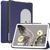 ebestStar - Cover per Google Pixel Tablet, Custodia Protezione Flip Magnetica, Slim Case Sottile Pelle PU, Blu scuro