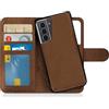 MyGadget Cover per Samsung Galaxy S21 Plus - Custodia Libretto Magnetica - Portafoglio Flip Wallet Case - Porta Carte in Similpelle PU Removibile Marrone