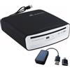 OAUW Lettore CD portatile per auto con connessione Bluetooth e USB, lettore CD esterno universale per auto, per sistemi audio auto, TV, MacBook Pro, computer portatili, desktop, altoparlanti Bluetooth con