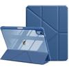 CoBak Custodia per iPad (A16) 11a generazione, iPad 10a generazione, blu | Custodia protettiva multi-angolo con supporto con modalità verticale, portapenne, accensione e spegnimento automatico